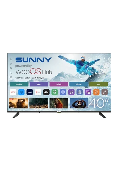 Sunny SN40LEDM-W02S Full HD 40'' 102 Ekran Uydu Alıcılı webOS Smart LED TV ürün görseli 1