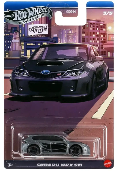 Hot Wheels Silver Series Compact Kings Subaru Wrx Stı Gri ürün görseli 1
