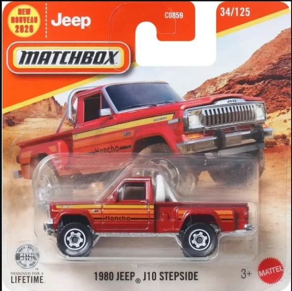 Matchbox 2026 Case 1980 Jeep J10 Stepside Kırmızı ürün görseli 1