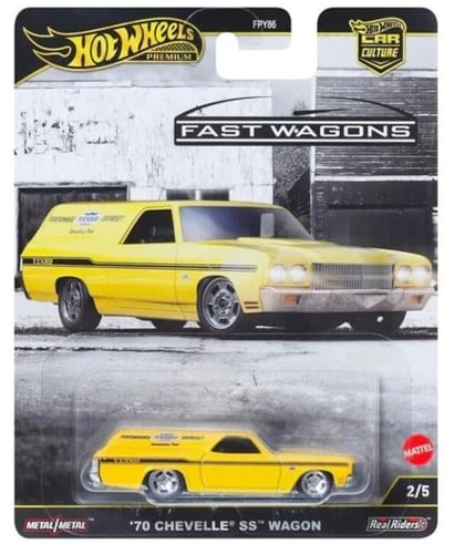 Hot Wheels Fast Wagons 70 Chevelle Ss Wagon Sarı ürün görseli 1