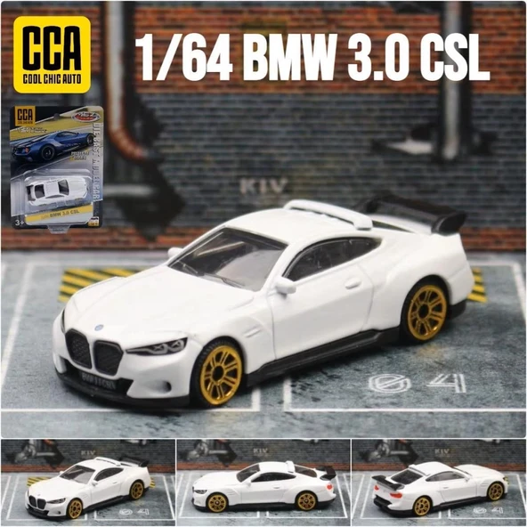 Cca Premium Series Bmw 3.0 Csl Beyaz 1/64 Model Araba ürün görseli 1