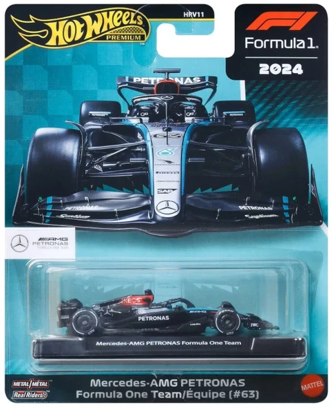 Hot Wheels Premium Formula 1 2024 Mercedes-amg Petronas 63 Yeşil ürün görseli 1