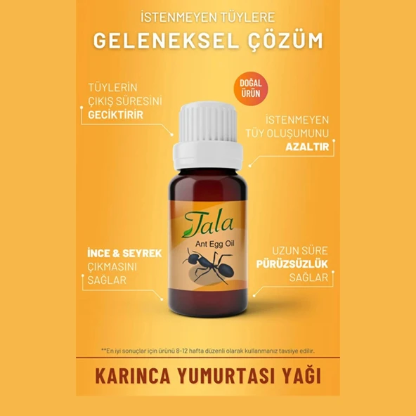 Tala Karınca Yumurtası Yağı Tüy Azaltıcı Tüy İnceltici Tüy Dökücü 20 Ml ürün görseli 1