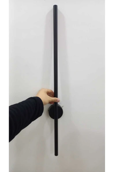 VOLTMARKET 80 cm PİLLİ Siyah Kasa Gün Işık Banyo Duvar Ayna Tablo Aydınlatma Çubuk Led Aplik Pil Hediyedir ürün görseli 1
