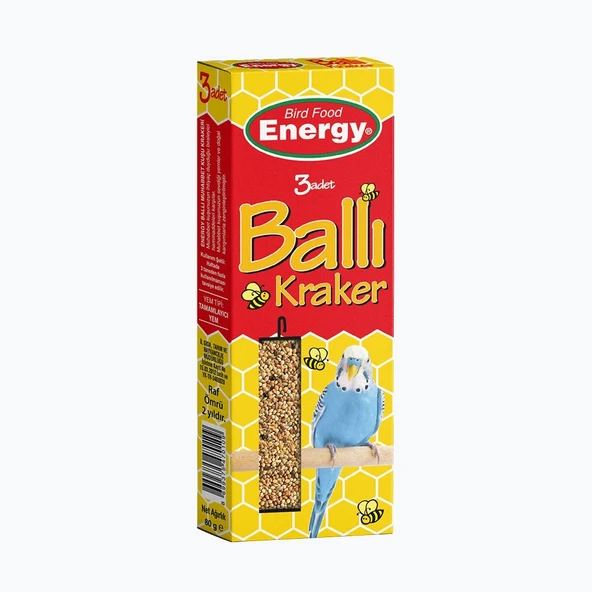 Energy Ballı Muhabbet Kuşu Krakeri - 3'lü ürün görseli 1