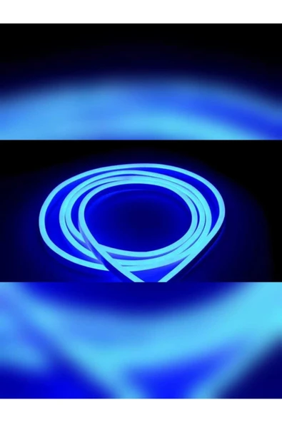 Erdem neon led Mutfak Tezgah Arası Neon Led 12v Mavi Renk 1 Mt Şerit Led Trafolu Tak Fişe Calistir ürün görseli 1