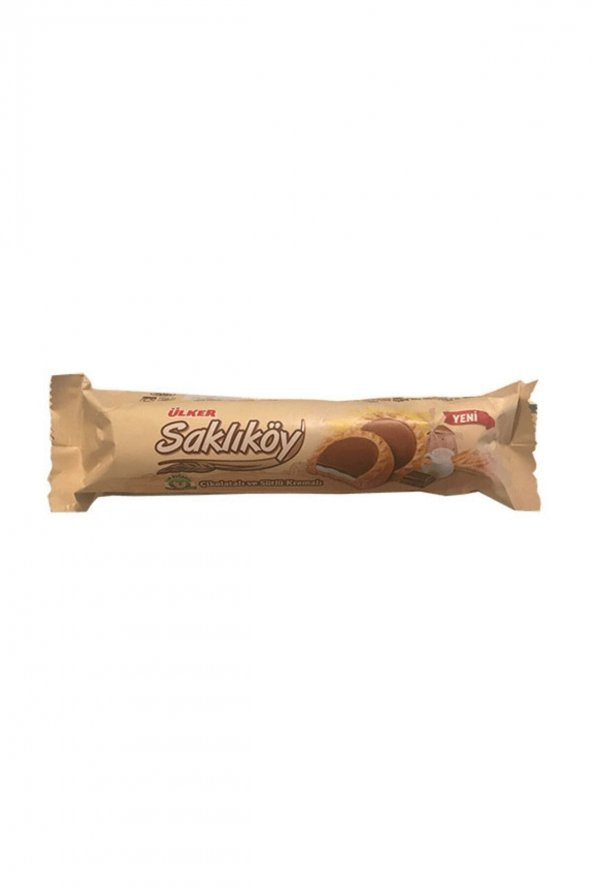 Saklıköy Çikolatalı Ve Sütlü Kremalı Bisküvi 100g ürün görseli 1