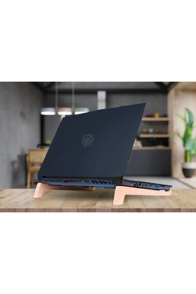 Jest Dekor Konsept Laptop Tablet Standı Sehpası Soğutma Portatif Masif Ağaç Oyma Laptopstand ürün görseli 1