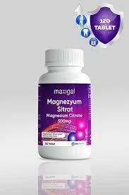 Maxigal Magnezyum Sitrat 120 Tablet ürün görseli 1