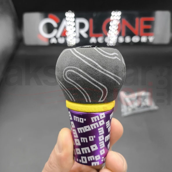 Momo Vites Topuzu Mor Renk Süet Nubuk Alcantra Premium Lüx Vites Topuzu ürün görseli 1