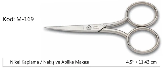 Europe Az Kalın Nakış Makası Süper Kalite No:4,5 11,43 Cm ürün görseli 1