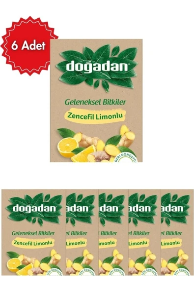 Doğadan Limon Zencefil Poşet Çay x 6 Paket ürün görseli 1