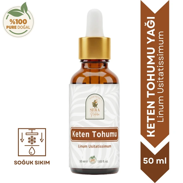 Keten Tohumu Yağı 50 ml – %100 Doğal Omega 3 Kaynağı ürün görseli 1