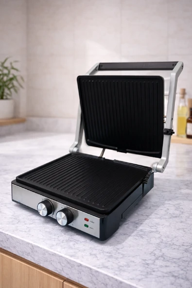 Sokany 2000W Tost Makinesi ve Elektrikli Izgara 180° Açılabilir SK-08050 ürün görseli 1