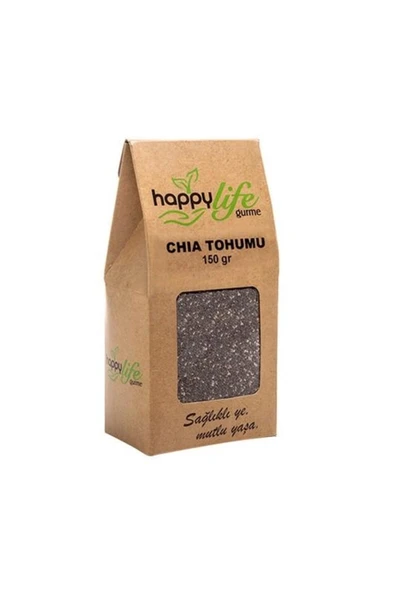 Happy Life Gurme Chia Tohumu 150 g - Yüksek Lifli ve Omega-3 Zengini ürün görseli 1
