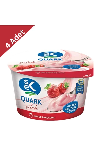 Sek Quark Çilek (140 g) x4 Adet - Resim 2