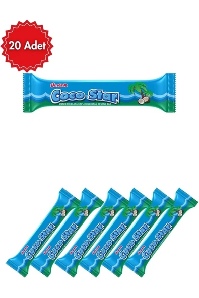 Ülker Coco Star Hindistan Cevizli Bar 25 G x 20 Adet ürün görseli 1
