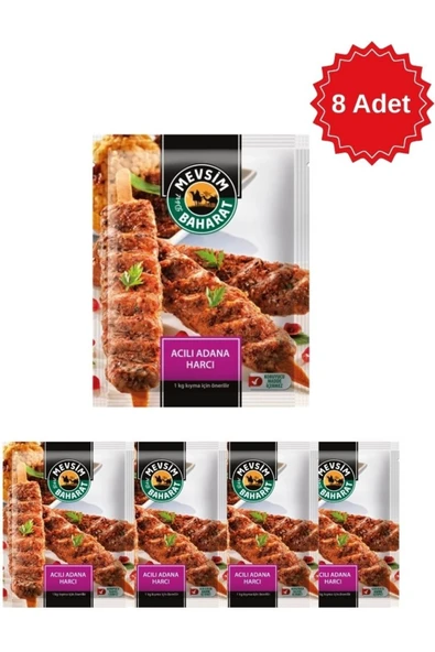 Araz et Dört Mevsim Acılı Adana Kebap Harcı 100 gr x 8 Adet ürün görseli 1