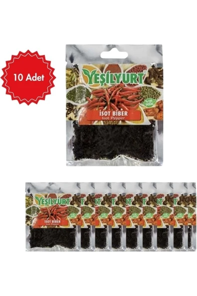 yeşilyurt Isot Biber 40 G x 10 Adet | Doğal ve Katkısız Baharat ürün görseli 1