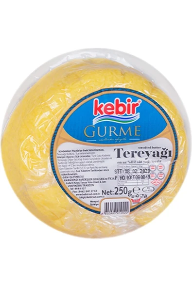 Kebir Gurme Tereyağı 250 g x4 Paket – Kahvaltılara ve Tariflere Yoğun Lezzet ürün görseli 1