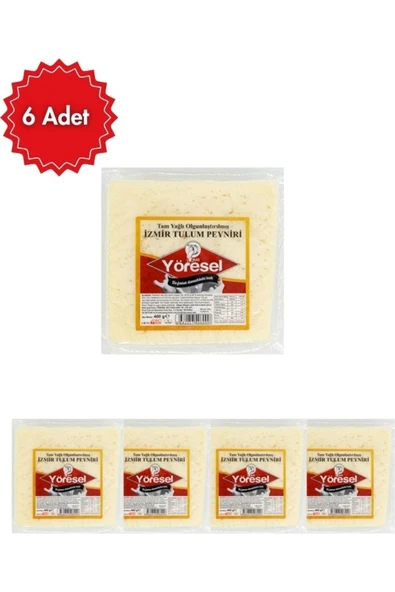 Has Yöresel Tulum Peyniri 400 gr x 6 Adet – Doğal, Tam Yağlı, Olgun ve Yoğun Aromalı Peynir ürün görseli 1