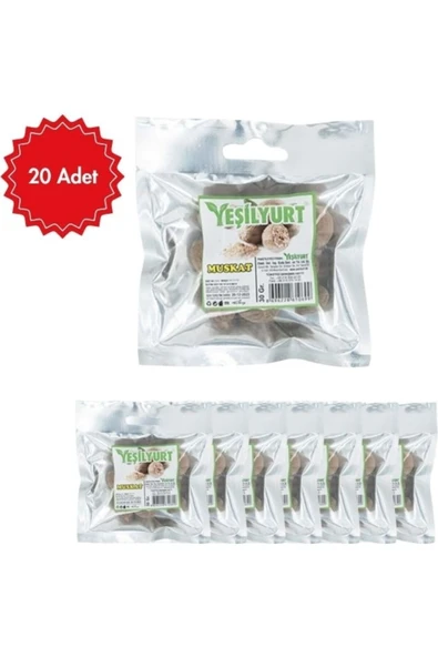 yeşilyurt Muskat (Hindistan Cevizi) 30 G | Doğal Baharat | Yemek, Tatlı ve Içecekler Için ürün görseli 1