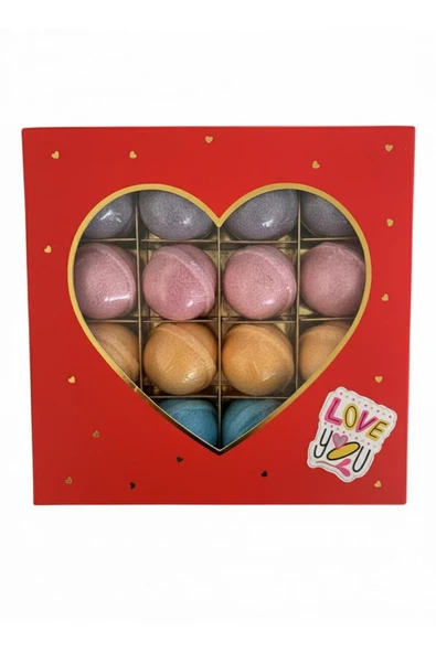BATHQUEEN Yılbaşı Kutusu Nem Bombası-16 Adet 45gr-Manikür&Pedikür-Spa-Nemlendirici - Tazeleyici (EPSOM SALT) ürün görseli 1