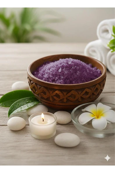 BATHQUEEN Aqua Flower Manikür Pedikür Banyo Tuzu 1000gr (EPSOM SALT) ürün görseli 1