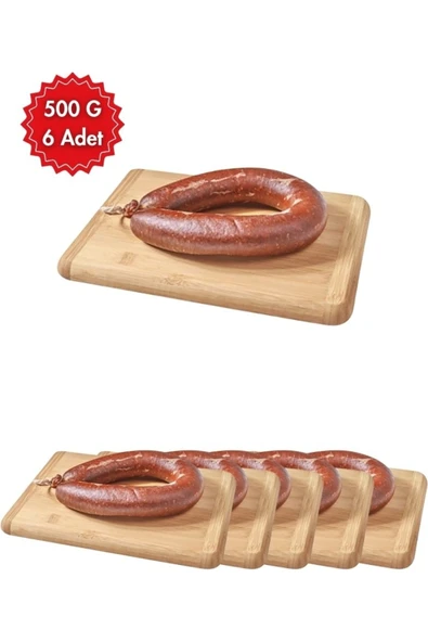 Araz et Kasap Sucuk 500 G x 6 Adet | Geleneksel Baharatlı Yoğun Lezzet | Kahvaltı, Izgara ve Yemekler Için ürün görseli 1