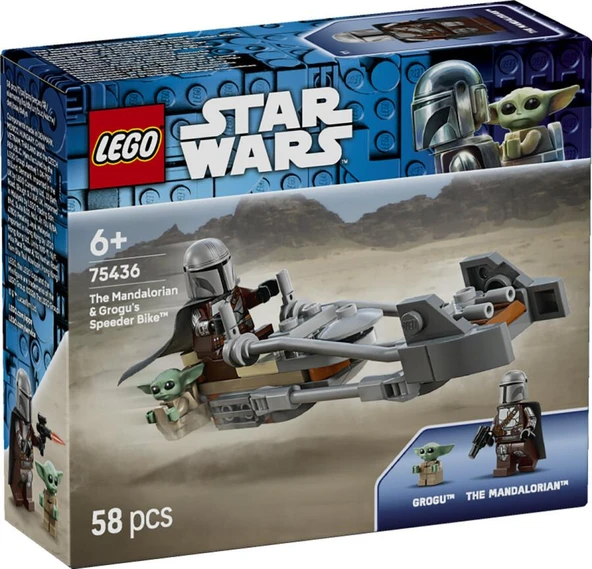 LEGO Star Wars 75436 The Mandalorian and Grogu's Speeder Bike ürün görseli 1
