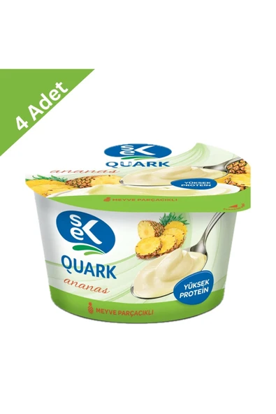 Sek Quark Ananaslı Yoğurt (140 g) x4 Adet ürün görseli 1