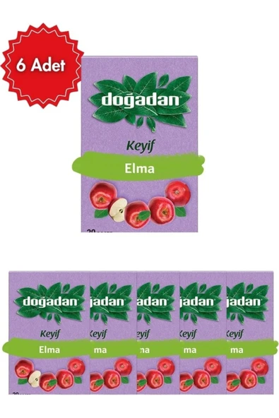 Doğadan Elma Poşet Çay x 6 Paket ürün görseli 1