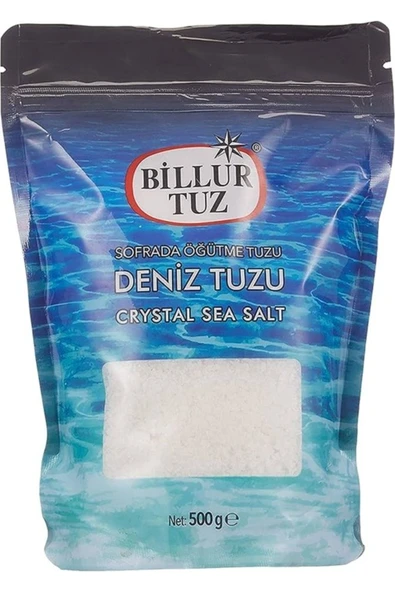 Billur Tuz Sofrada Öğütme Deniz Tuzu Doypack (500 G) X6 Adet ürün görseli 1
