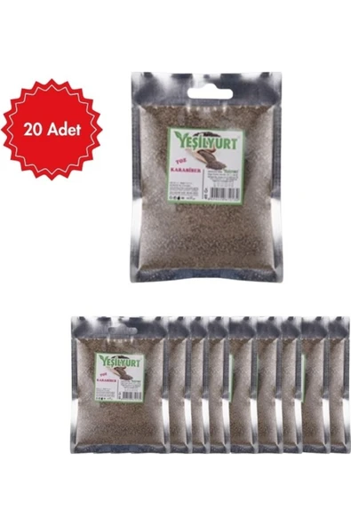 yeşilyurt Toz Karabiber 40 G x 20 Adet | Doğal ve Katkısız Baharat | Yemeklere Yoğun Aroma ve Lezzet ürün görseli 1