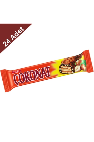Ülker Çokonat Çikolata Kaplı Fındıklı Gofret 33 gr x 24 Adet ürün görseli 1