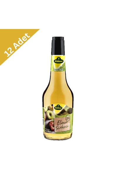Kühne Elma Sirkesi 500 ml Cam x 12 Adet ürün görseli 1