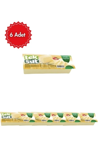 Araz et Teksüt Tost Peyniri 1 kg x 6 Adet – Tam Yağlı, Doğal Süt Lezzeti, Uzayan Kıvam ürün görseli 1
