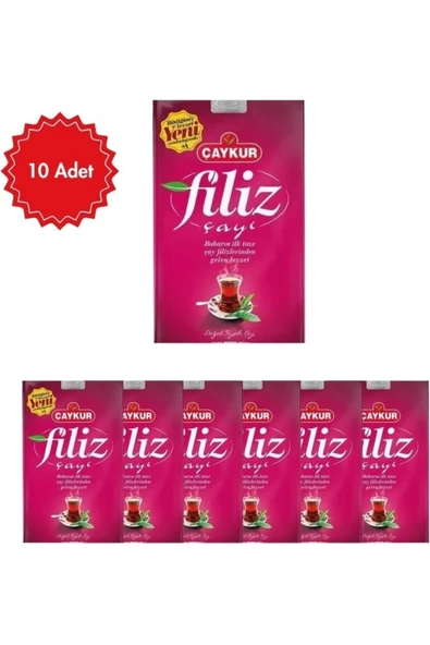 Çaykur Filiz Çay x 10 Adet - Karadeniz’in Taze Filiz Yapraklarından Yoğun Aromalı Siyah Çay ürün görseli 1