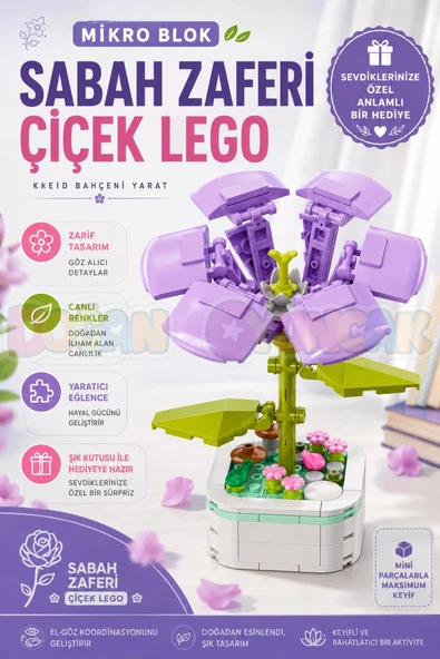 Mikro Blok Sabah Zaferi Çiçek Lego - Lego Setleri Mini Lego - Çiçek Lego - Blossom Çiçek Lego ürün görseli 1