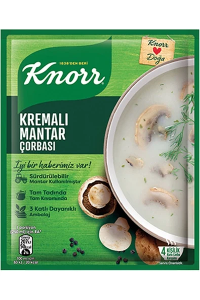 Knorr Kremalı Mantar Çorbası (63 gr) X6 Adet ürün görseli 1