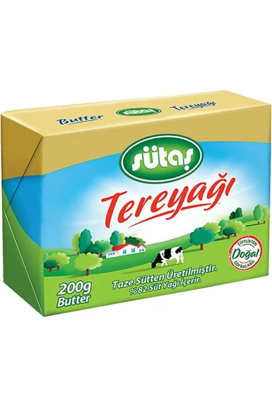 Kebir Sütaş Tereyağı 200 g x8 Paket – Kahvaltı ve Yemekleriniz İçin Lezzet Garantili ürün görseli 1