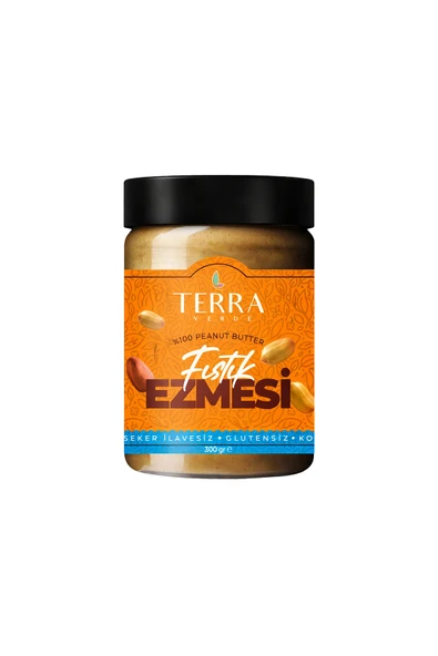 Terra Verde %100 Fıstık Ezmesi 300 G (Glutensiz) ürün görseli 1