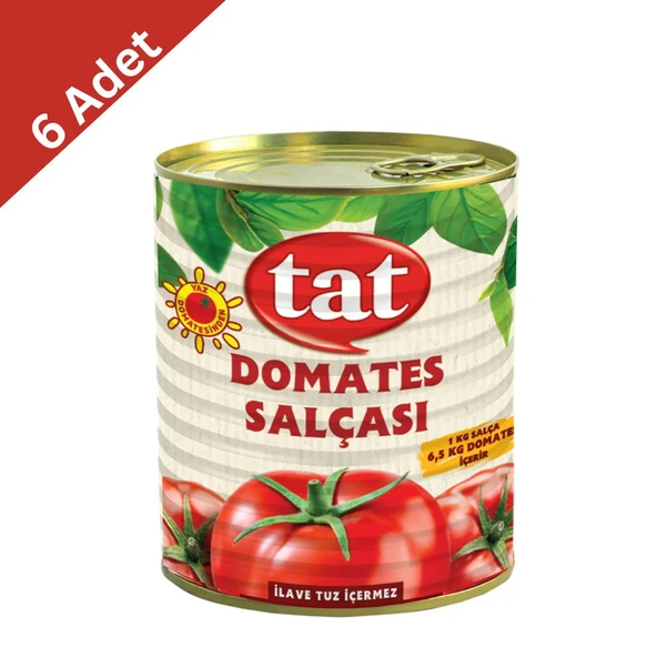Tat Domates Salçası Teneke 830 gr x 6 Adet ürün görseli 1