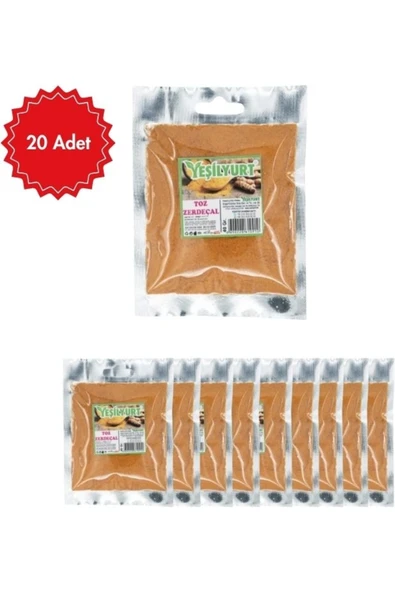 yeşilyurt Zerdeçal Toz 40 G x 20 Adet | Doğal ve Katkısız Baharat ürün görseli 1