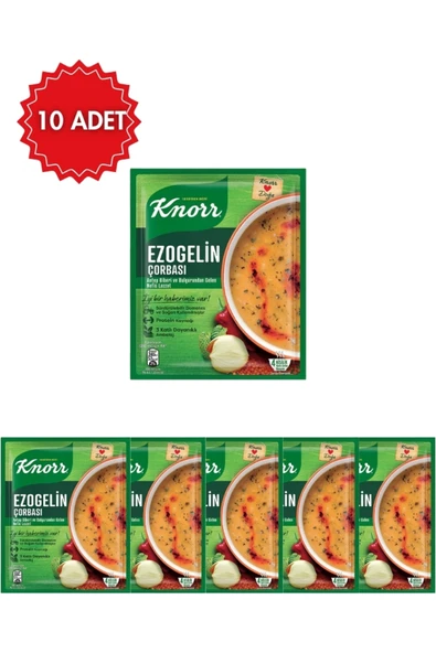 Knorr Ezogelin Çorbası 74 g x 10 Adet | Hazır Çorba | Pratik ve Lezzetli ürün görseli 1