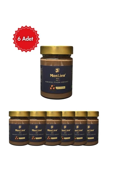 MonLieu Kakaolu Fındık Kreması 350 gr x 6 Adet (Glutensiz & Palm Yağı İçermez) ürün görseli 1