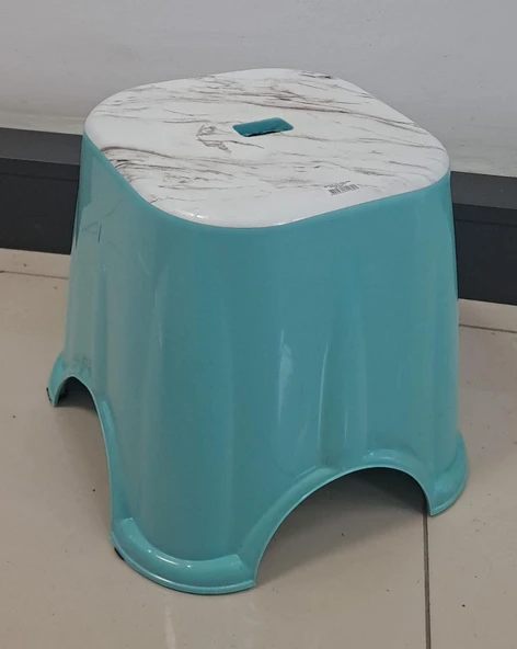 GÖKMEN PLASTİK BANYO TABURESİ DESENLİ  29 cm ( 1 ADET FİYATIDIR ) ürün görseli 1
