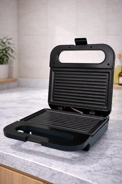 Sokany 750W Kompakt Tost ve Sandviç Makinesi Yapışmaz Plaka SK-08120 ürün görseli 1