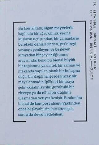 17. İstanbul Bienali   Rehber ürün görseli 1