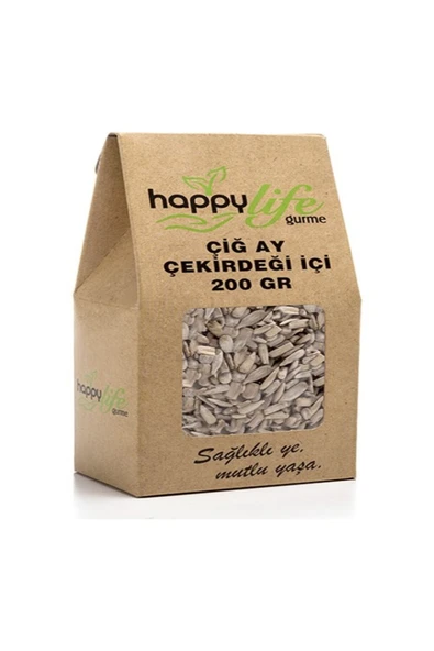 Happy Life Gurme Çiğ Ay Çekirdeği İçi 200 g | Doğal, Taze ve Besleyici Soyulmuş İç Çekirdek ürün görseli 1
